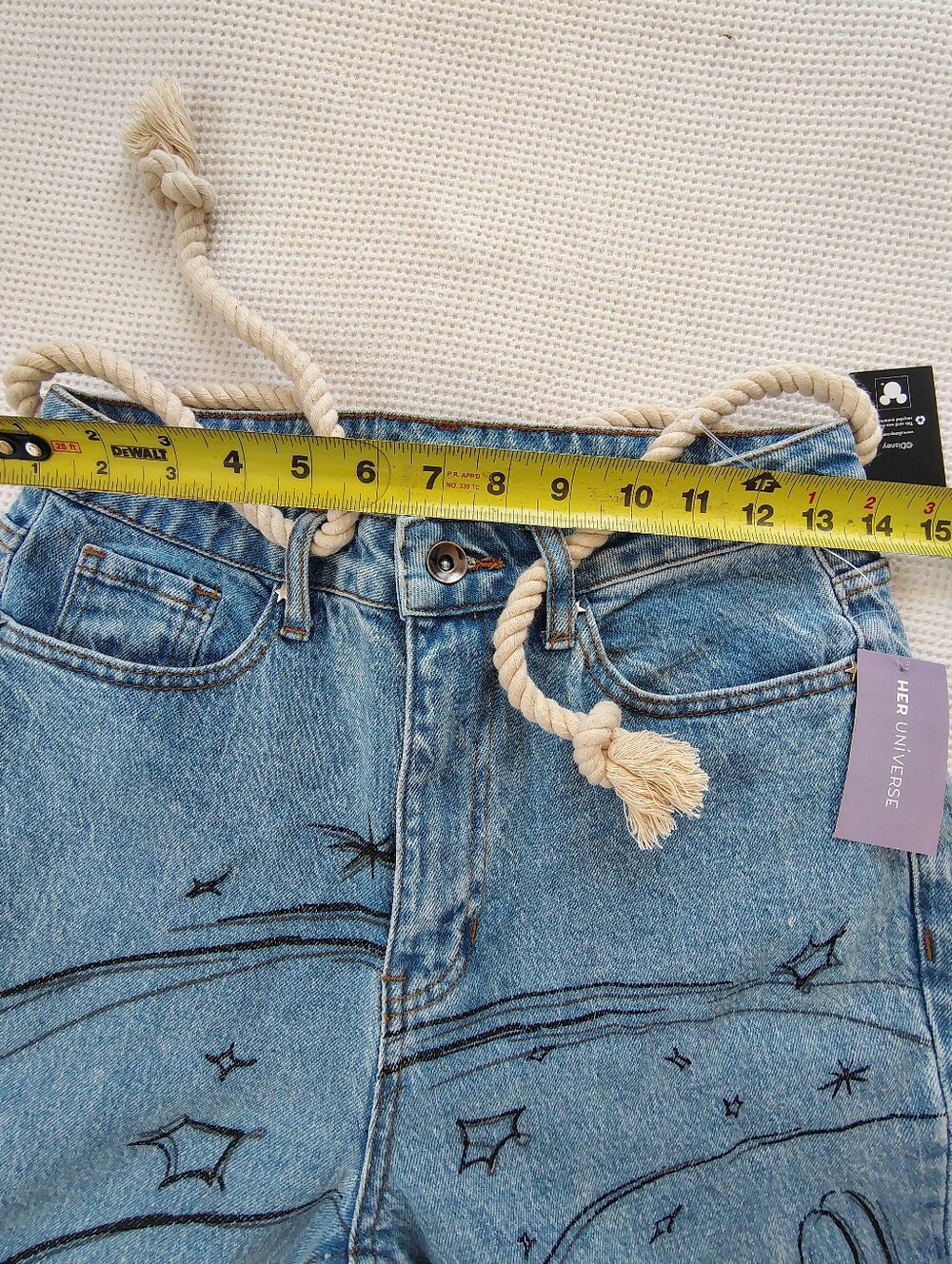 Disney Mickey Mouse Light Wash Denim Jeans Size 3. - Picture 6 of 12